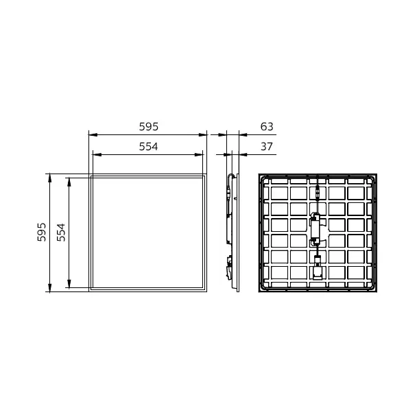 Panel LED Coreline RC132V G6 UGR19 31/22W 2900/3100/3350/3600/4000/4300lm IP20/44 all-in 3000/3500/4 9,11402E+11 PHILIPS