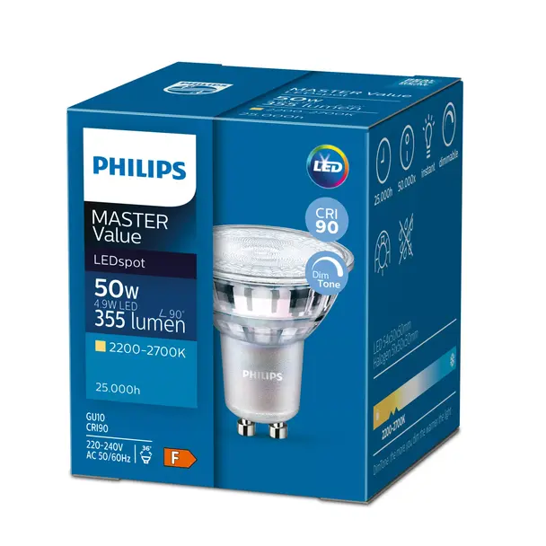 MAS LED spot VLE D 4.9-50W GU10 940 60D Żarówka LED 9,29001E+11 PHILIPS