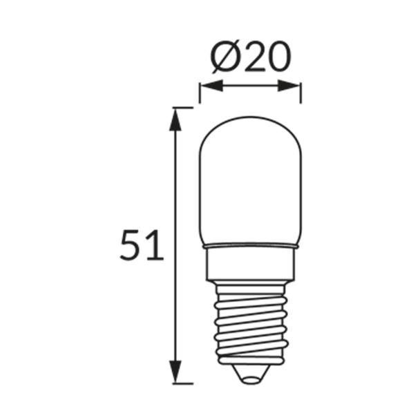 Lampa z diodami SMD LED UZO LED CLEAR E14 1,3W NW 04065 IDEUS