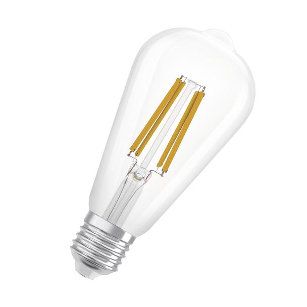 Lampa LED, klasyczny kształt bańki Edison 4W 830 230V szkło przezroczyste E27