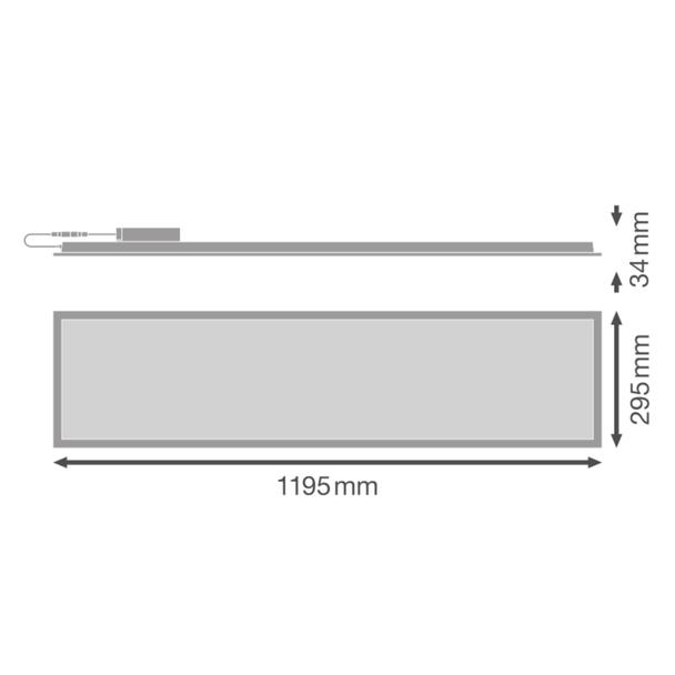 Oprawa PANEL COMPACT 1200 V 33W 840 U19 DALI