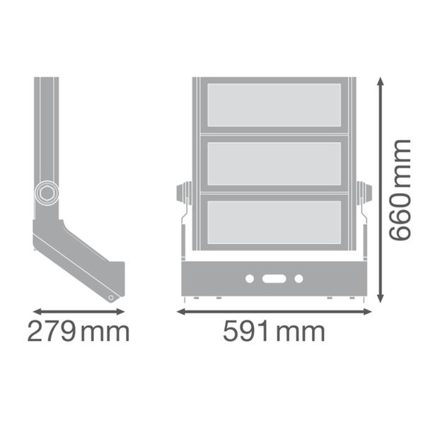 Naświetlacz FLOOD MAX LUM 900W 757 SYM 30 WAL