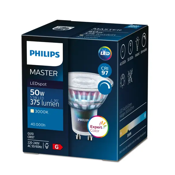 Żarówka LED ściemnialna 10,8W=50W 620lm 3000K barwa ciepła ExpertColor 10,8-50W 930 AR111 40D 5 lat gw. 9,29003E+11 PHILIPS