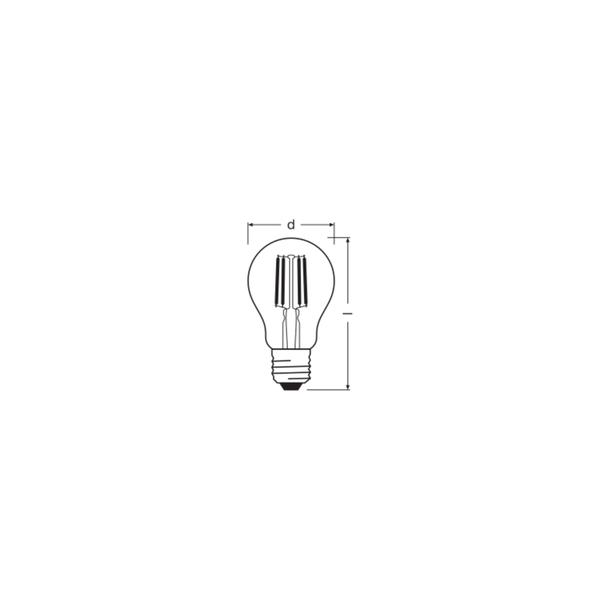 Lampa LED STAR+ GLOWdim CL A40 FILAMENT 4W 827 E27