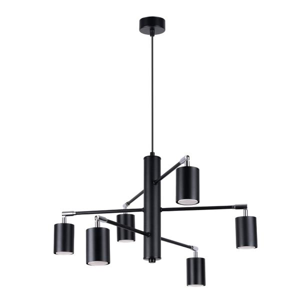 Sollux Żyrandol LEMMI 6 czarny SL.1207