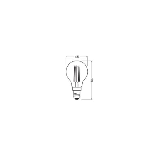 Lampa LED BASE Classic P40 4W/840 230V Filament szkło przezroczyste E14 FS3 OSRAM