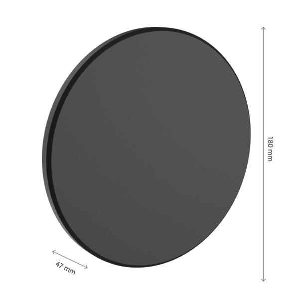 Kinkiet oprawa ścienna PIATTA 12W CCT 230V IP44 180x47MM CZARNY OKRĄGŁA ELEWACYJNA Spectrum LED