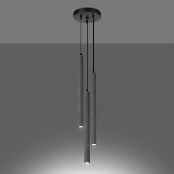 Sollux Lampa wisząca PASTELO 3P beton SL.1273