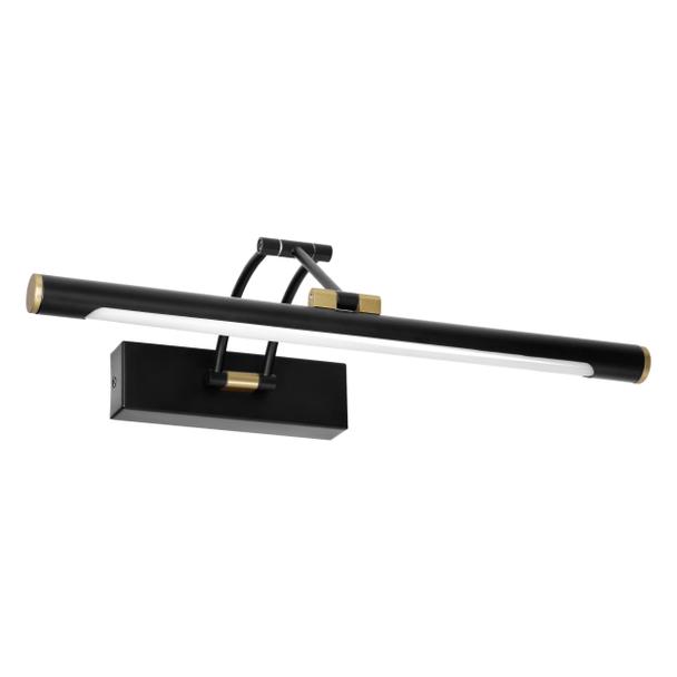Kinkiet lampa nad lustro RICO LED 7W 770lm 4000K IP44 dł. 40 cm czarna AD-OM-6518L4/B ORNO
