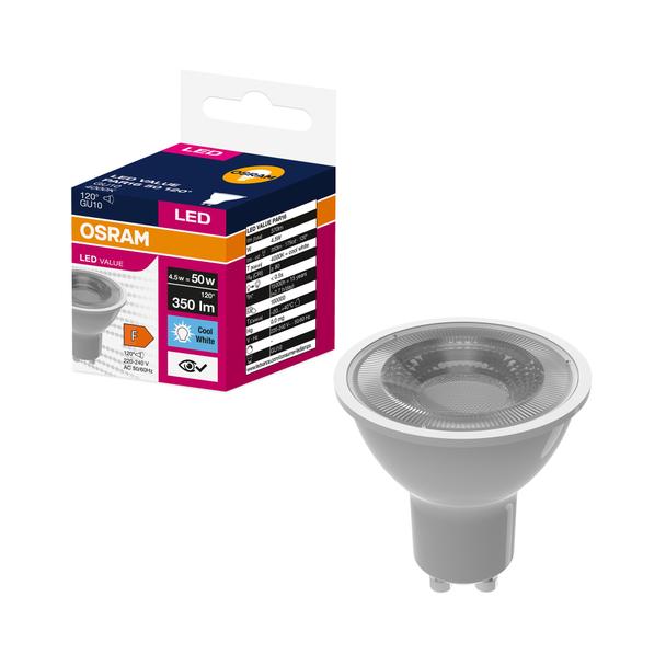 Lampa LED VALUE non-dim PAR16 50 120° 4,5W 840 230V GU10
