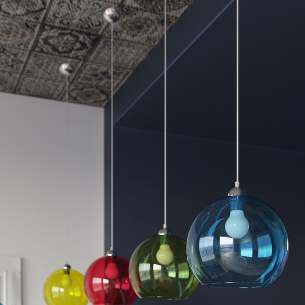 Sollux Lampa wisząca BALL żółta SL.0252