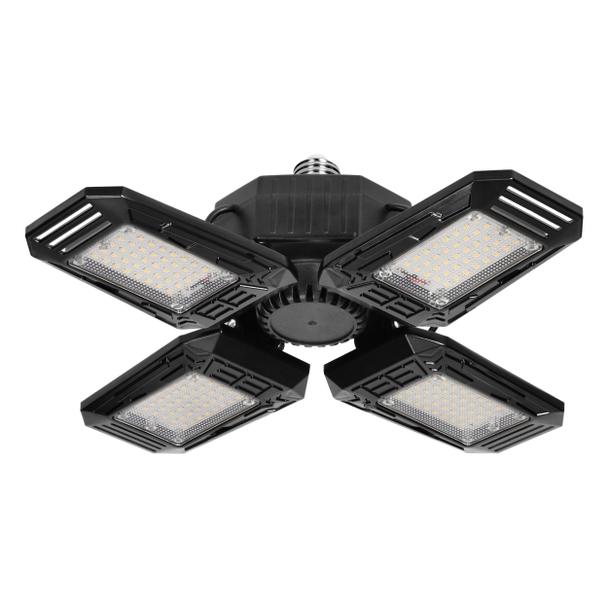 SYRIUSZ LED lampa warsztatowa składana 4-skrzydłowa, E27, 72W, 4000K, 6480lm WL-14 ORNO