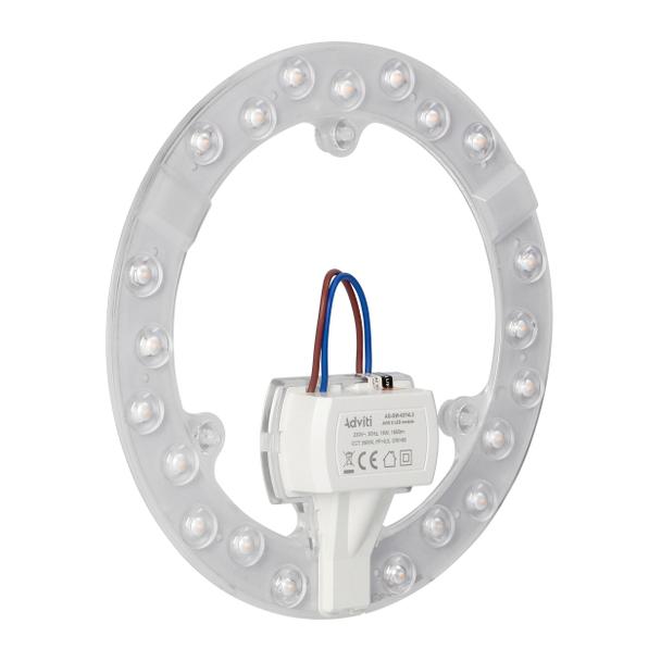 AVIS II LED 18W, panel świetlny, 1650lm, 3000K, 3 neodymowe magnesy, O 176 AD-SW-6274L3 ORNO