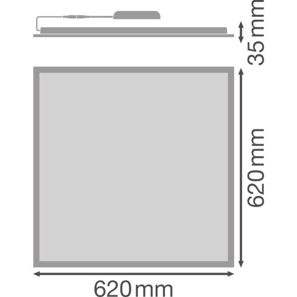 Oprawa PANEL COMPACT 625 V 33W 840