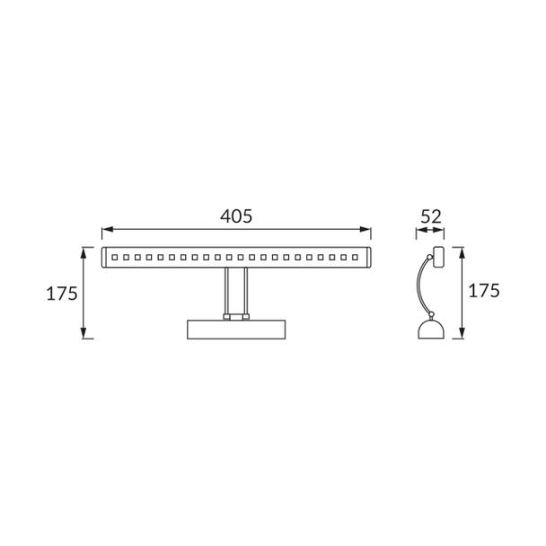 BRENA LED 4W MAT CHROME 4000K 03068 IDEUS