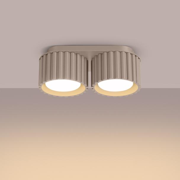 SOLLUX Plafon AURA 2 taupe Gx53 ; SL.1818