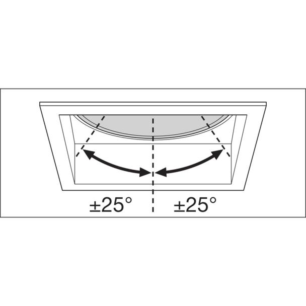 Oprawa SPOT SQUARE DARKLIGHT ADJUST 8W 3000K FL WT