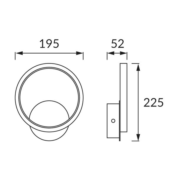 Oprawa dekoracyjna LED EMMA 10W biała 4000K 03783 IDEUS