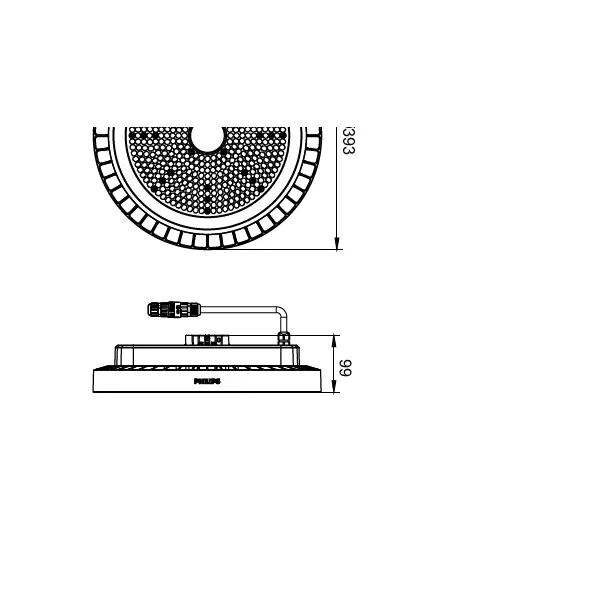 Oprawa Highbay Coreline BY122P G5 192W 30000lm IP65 4000K barwa neutralna LED300S/ 840 PSU NB 5 lat gw. 9,11402E+11 PHILIPS