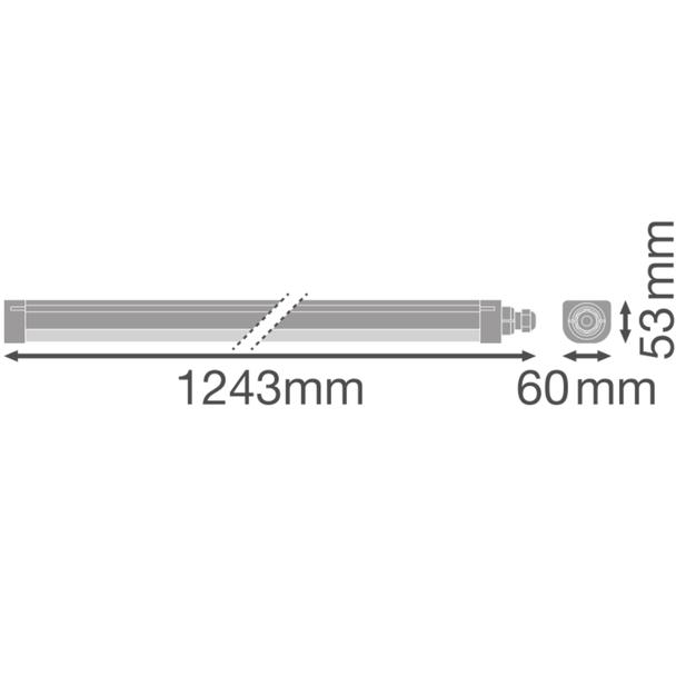 Oprawa DAMP PROOF COMP 1200 V 33W 840 IP66 PS