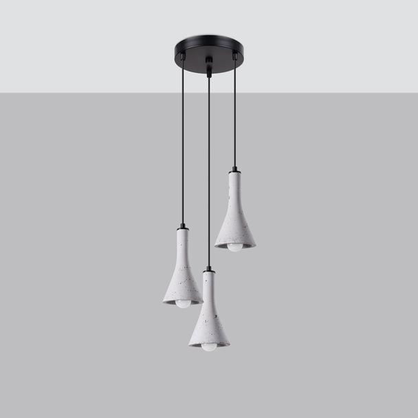 Sollux Lampa wisząca REA 3P beton SL.1226