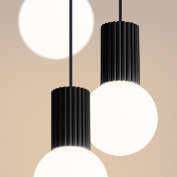 Lampa wisząca HALO 3P czarna