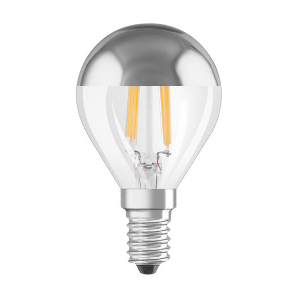 Lampa LED STAR CL P Filament szkło przezroczyste Mirror Silver 34 non-dim 4W 827 E14