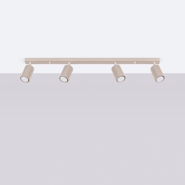 SOLLUX Plafon KARBON 4L taupe ; SL.1765