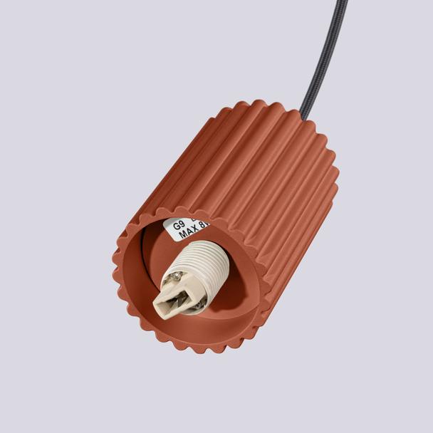 Lampa wisząca HALO 1 ochra czerwona