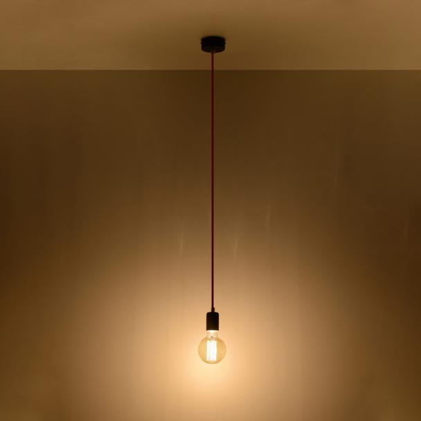 Sollux Lampa wisząca EDISON czarna SL.0152