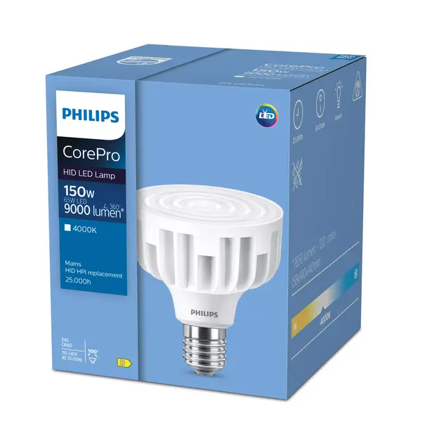 Żarówka LED 36W=200W 5300lm 2700K barwa ciepła TForce Core LED HPL 36W E27 827 FR 3 lata gw. 9,29004E+11 PHILIPS