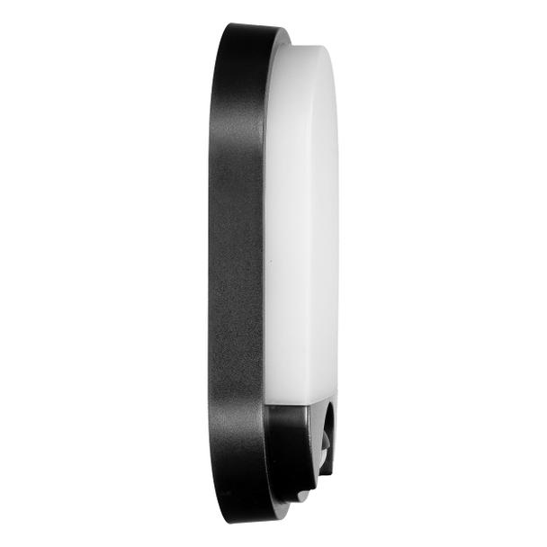 NEFRYT LED 15W, oprawa ogrodowa z czujnikiem ruchu, 1100lm, IP54, 4000K, czarna AD-OP-6147BLPMR4 ORNO