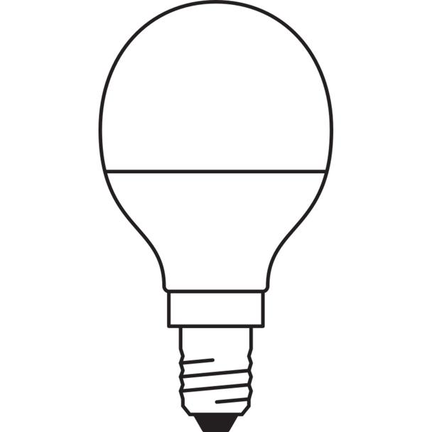 Żarówka LED x3 P45 Kulka E14 4.9W = 40W 470lm 4000K Neutralna 150° BASE Osram