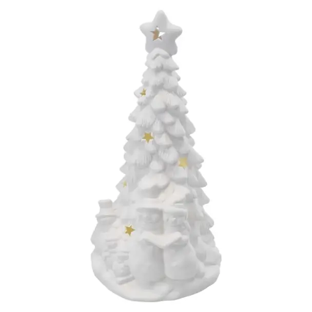 Choinka ceramiczna dekoracje 4 LED 33,5 cm 2x AA ciepła biel IP20 DCLW31 EMOS
