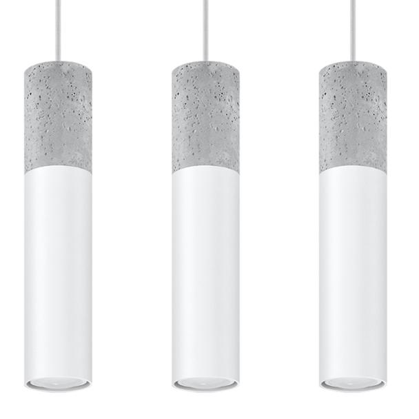 Sollux Lampa wisząca BORGIO 3L biały SL.0649