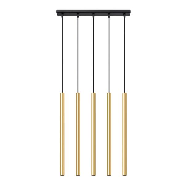 Sollux Lampa Wisząca PASTELO 5L złoty połysk SL.1198