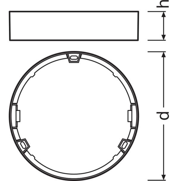 Ramka DOWNLIGHT SLIM FRAME DN155 WT