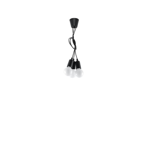 Sollux Lampa wisząca DIEGO 3 czarna SL.0573