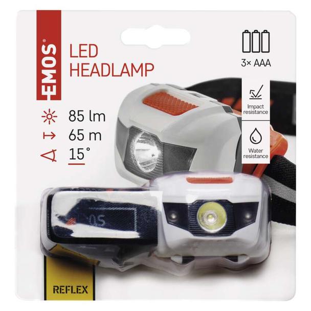Latarka czołowa LED 1W 60lm 3xAAA P3521 EMOS