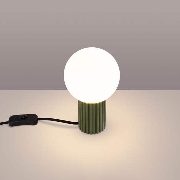 Lampa biurkowa HALO zielona oliwka