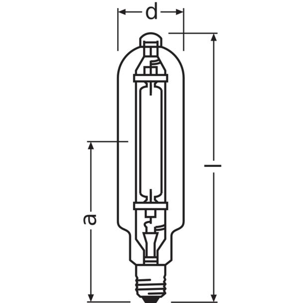 Lampa wyładowcza HQI T 2000W D/I