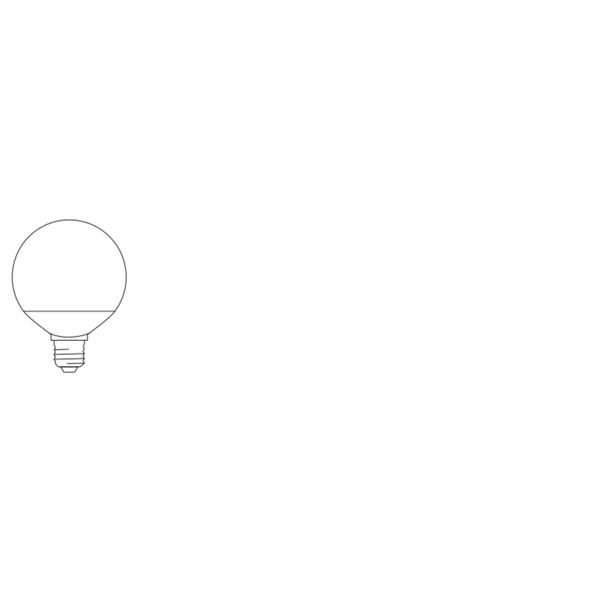 Lampa LED SMART+ WiFi CL G95 Frosted TW 100 yes 14W/ E27