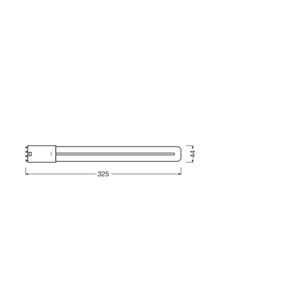Lampa DULUX L LED FR 24 ECG, AC mains 12W 830 2G11