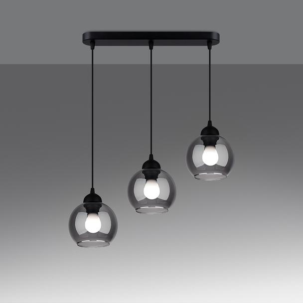 Sollux Lampa wisząca ALINO 3 czarna SL.1142