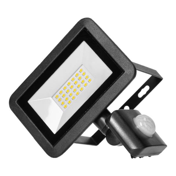 FARO S LED 20W naświetlacz z PIR, 1600lm, IP44, 4000K, aluminium + szkło AD-NL-6253BLR4 ORNO