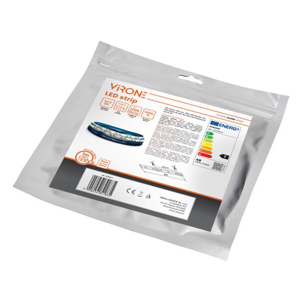 Taśma LED 12V 2835 120L/m 9,6W/m IP63 4000K 5m LD-12/5M/4 ORNO