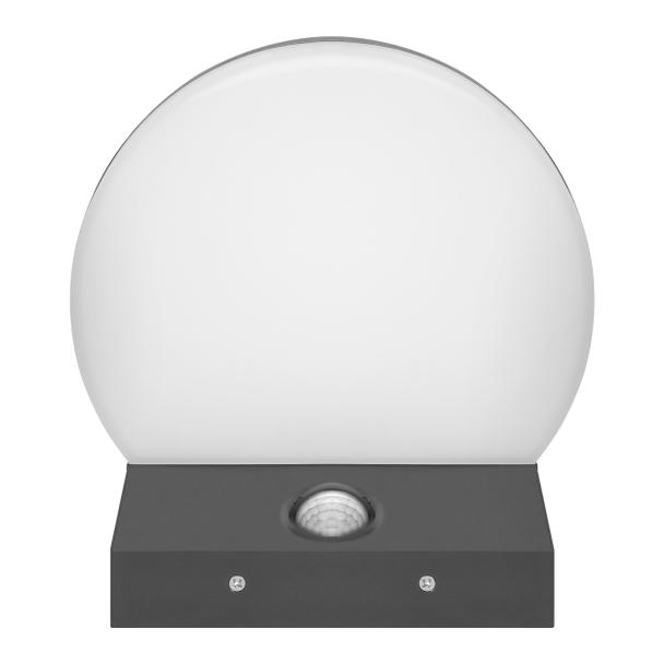 ASPEN LED 15W oprawa ogrodowa z czujnikiem ruchu PIR 1300lm IP65 4000K szara AD-OP-6604GLPMR4 ORNO