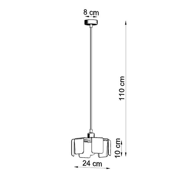 Sollux Lampa wisząca TULIP czarny SL.0667