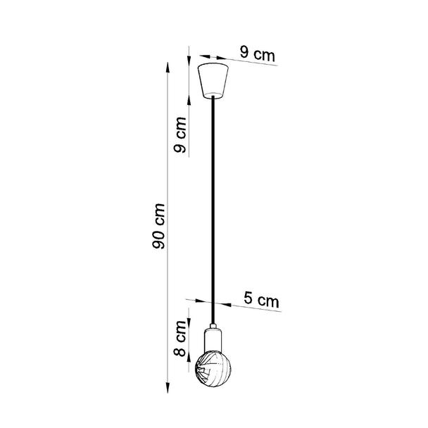Sollux Lampa wisząca DIEGO 1 zielony SL.0581