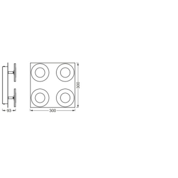 Oprawa SMART+ WIFI ORBIS WAVE 300SQ IP44 TW CR